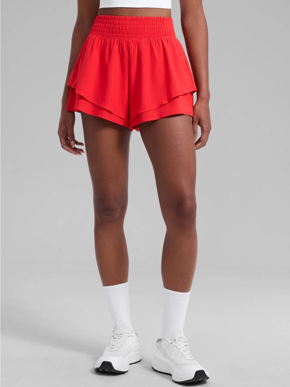 Feathery-Fit Drapey Flowy Shorts 2.5"